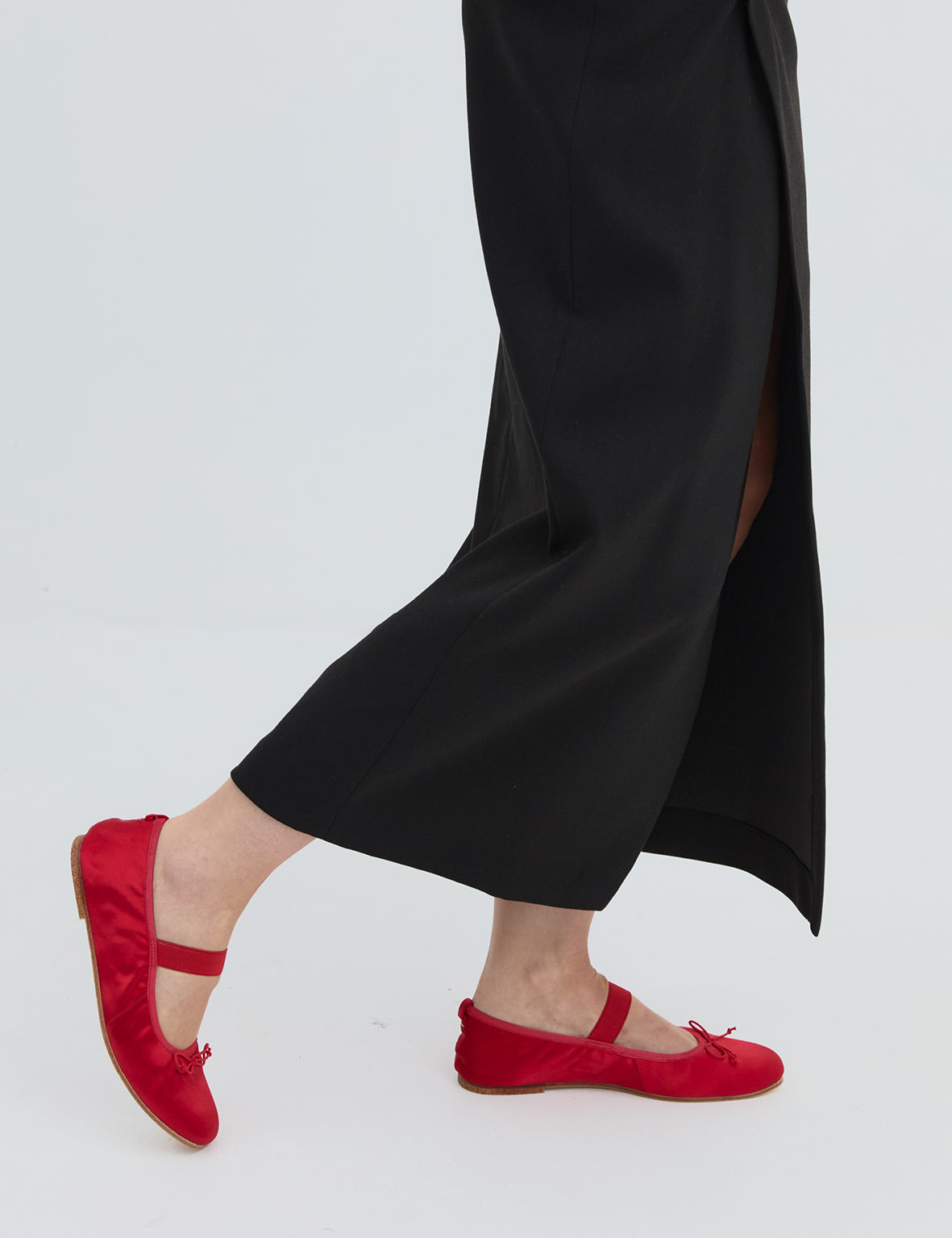 Ballet Flat - Chilli Satin