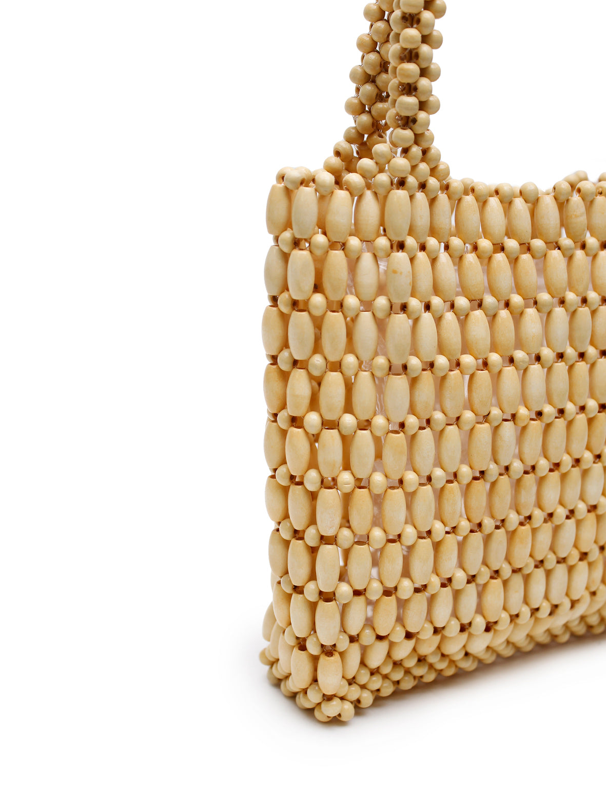 Beaded Bag - Natural