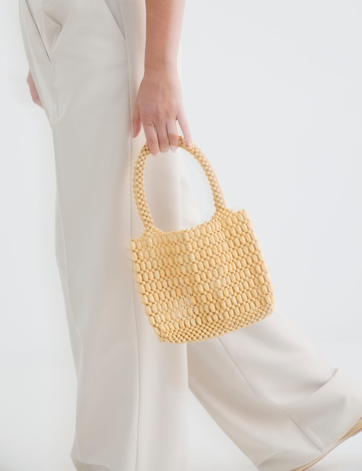 Beaded Bag - Natural