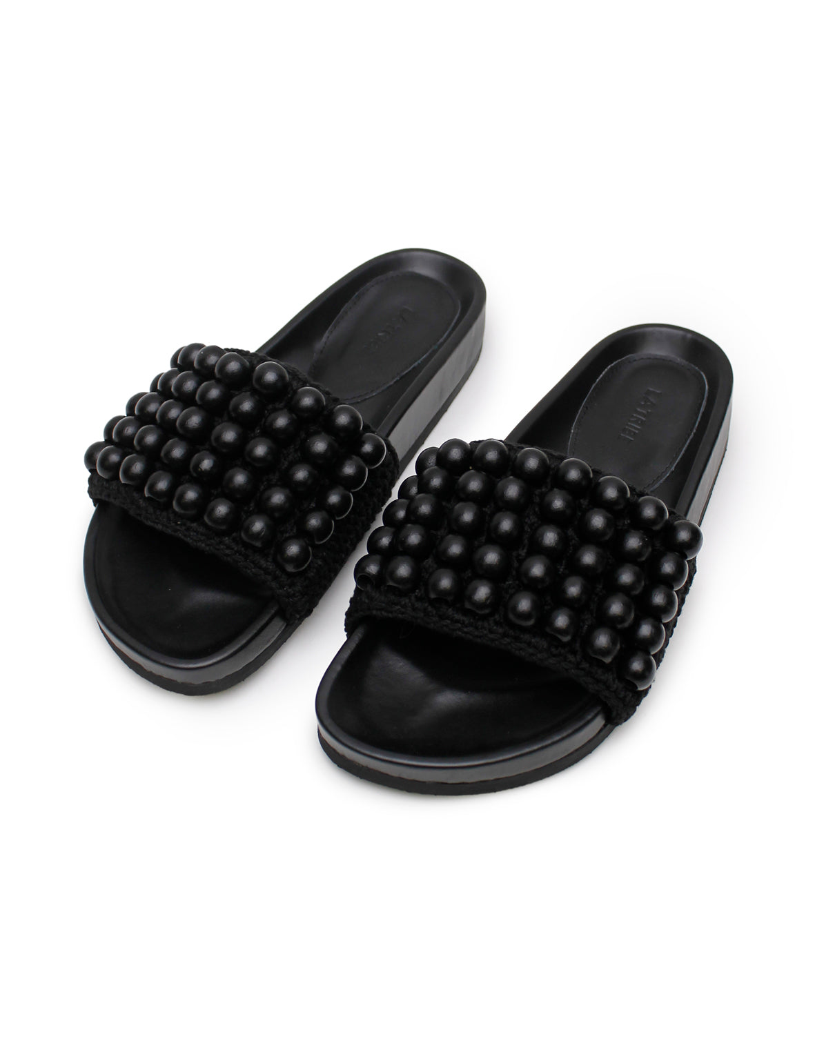 Beaded Slide - Black