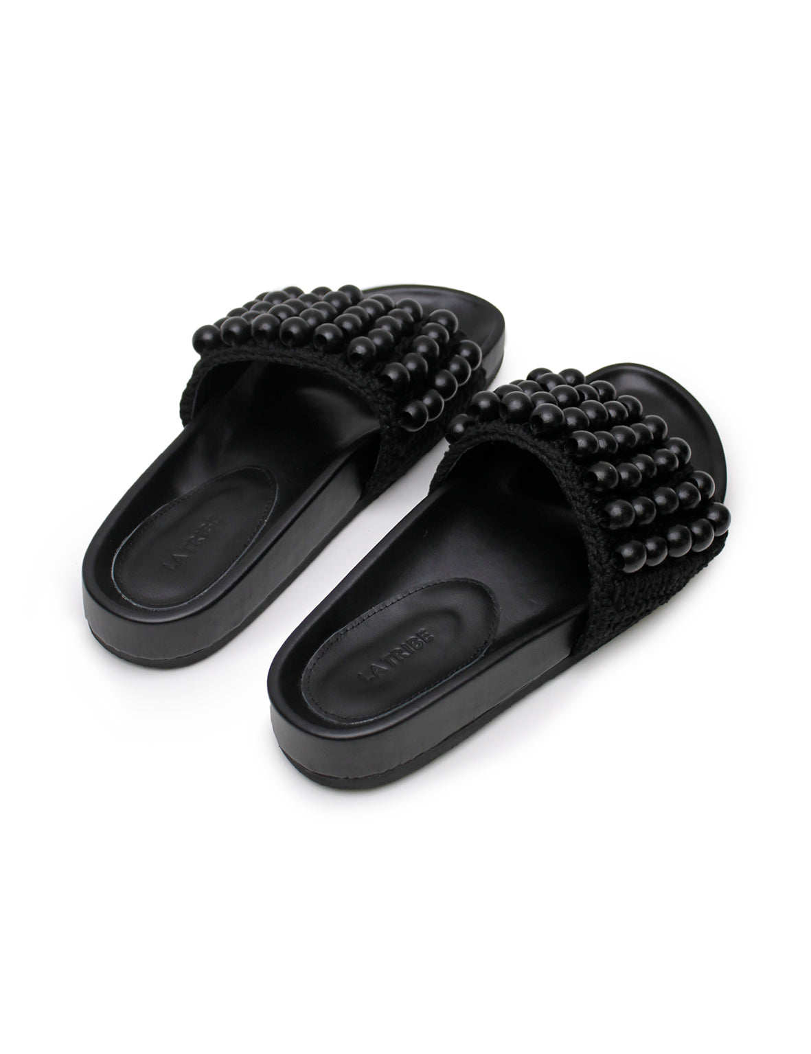 Beaded Slide - Black