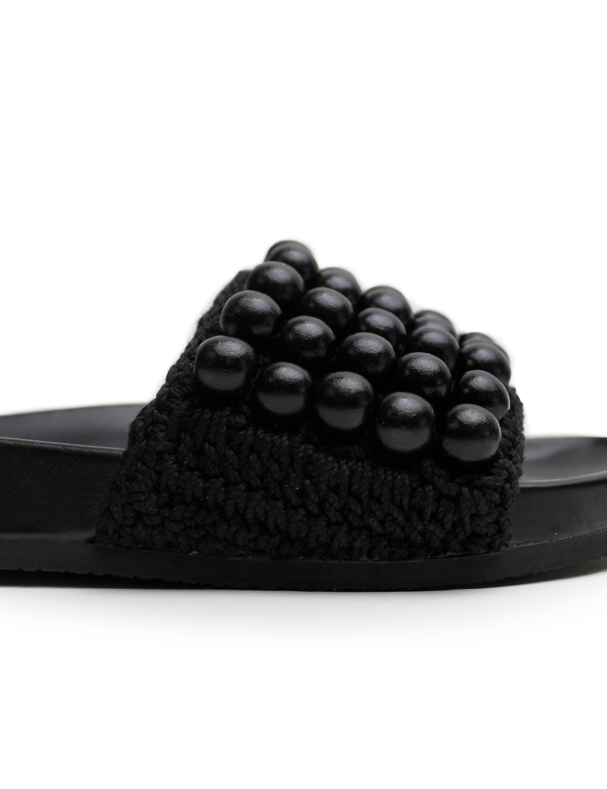 Beaded Slide - Black