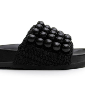 Beaded Slide - Black