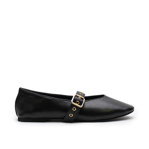 Eilwen Ballet Flat - Black/Gold