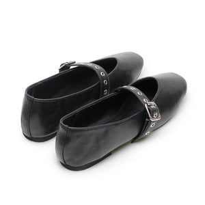 Eilwen Ballet Flat - Black/Silver