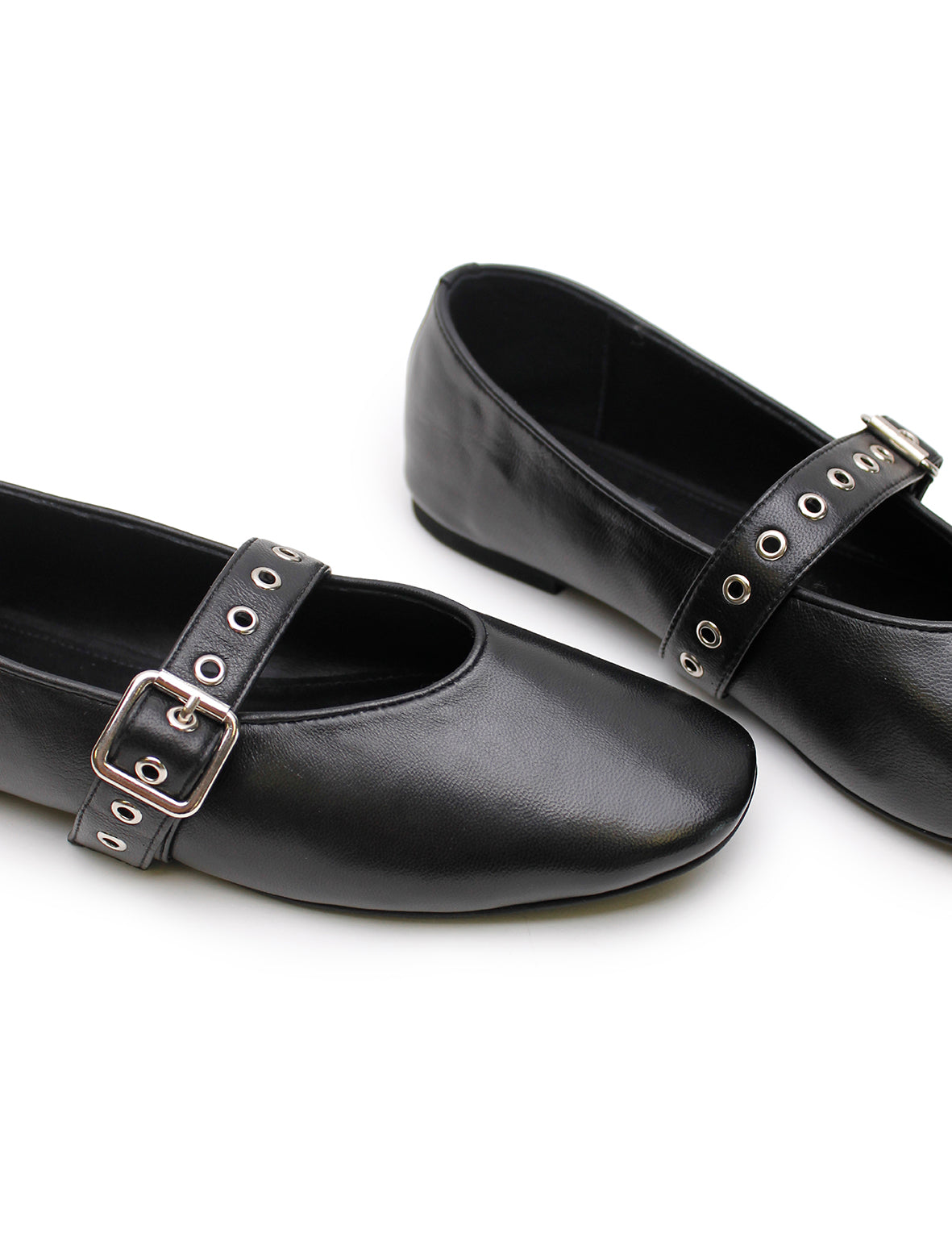 Eilwen Ballet Flat - Black/Silver