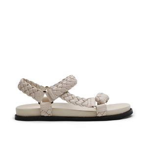 Elke Braided Sandal - Oyster