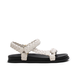 Elke Braided Sandal - Pearl