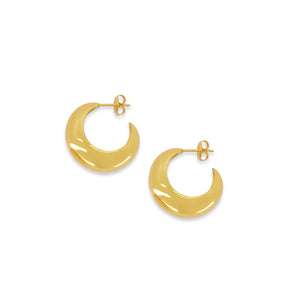 Half Moon Hoop - Gold