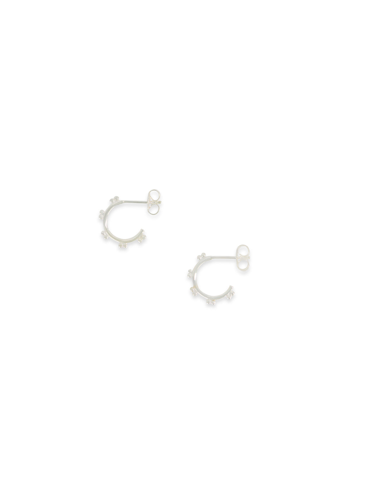 Hoop Stud - Silver