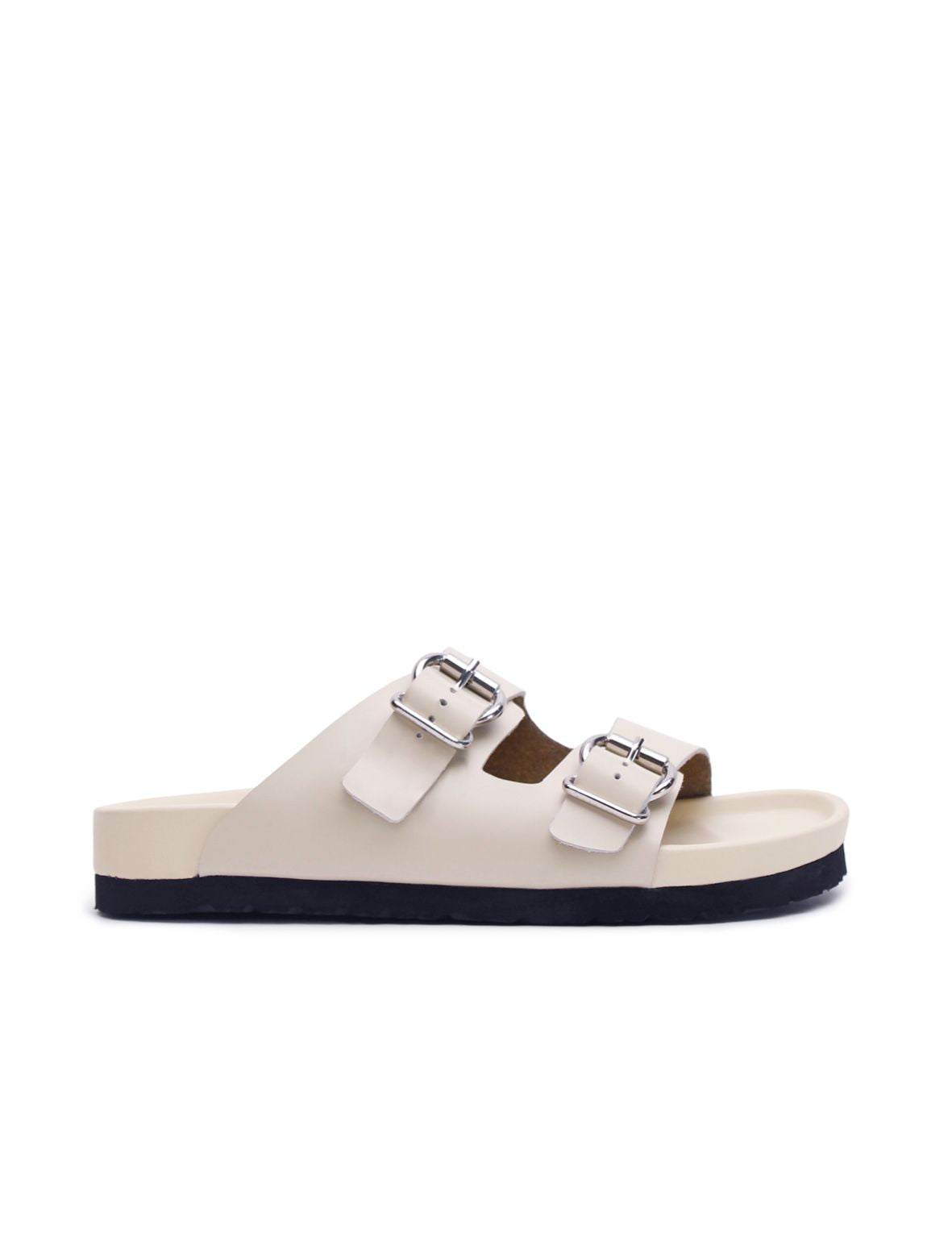 Buckle Sandal - Cream