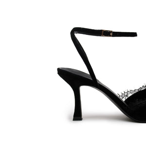 Indy Heel - Black/Lace