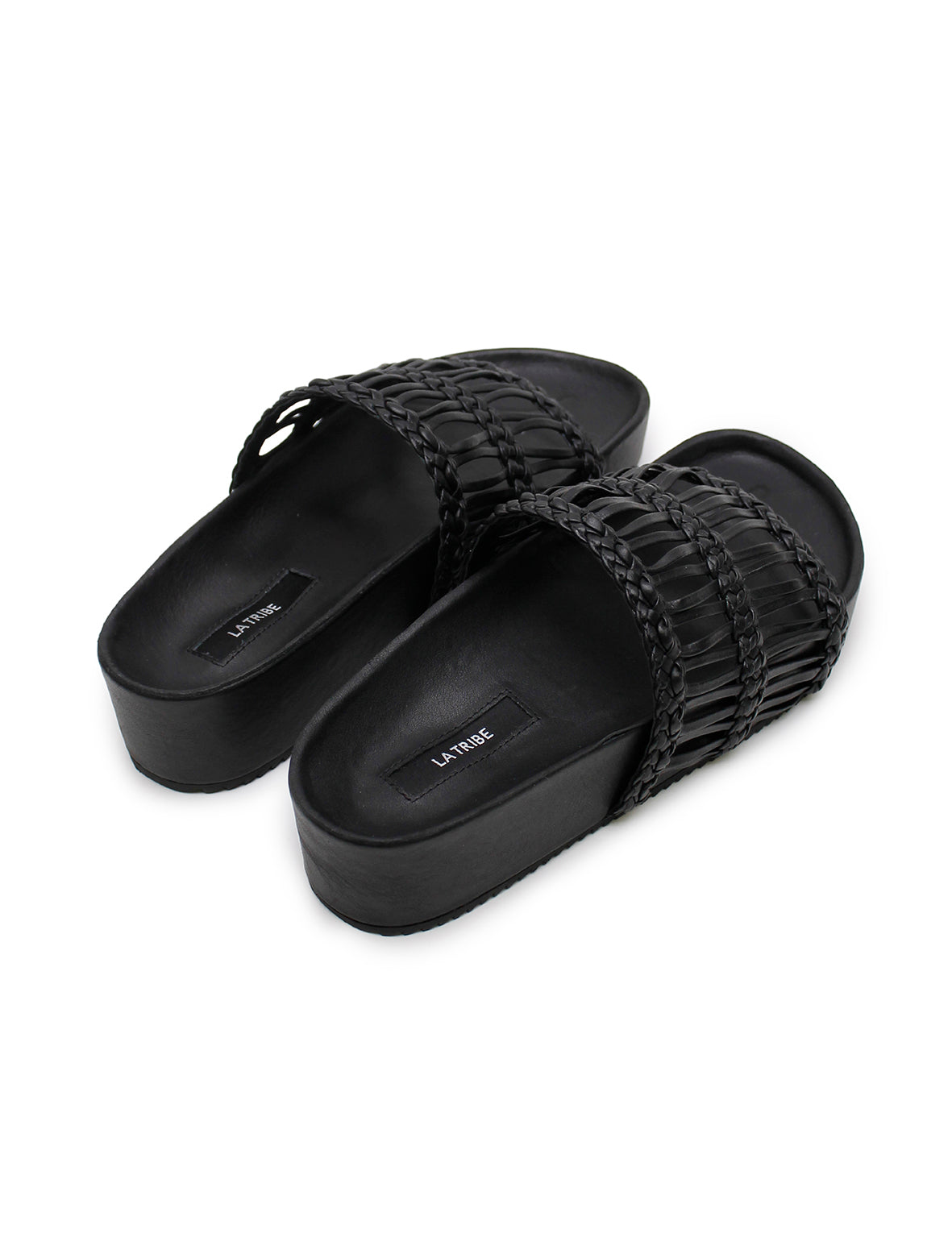 Lou Platform Slide - Black