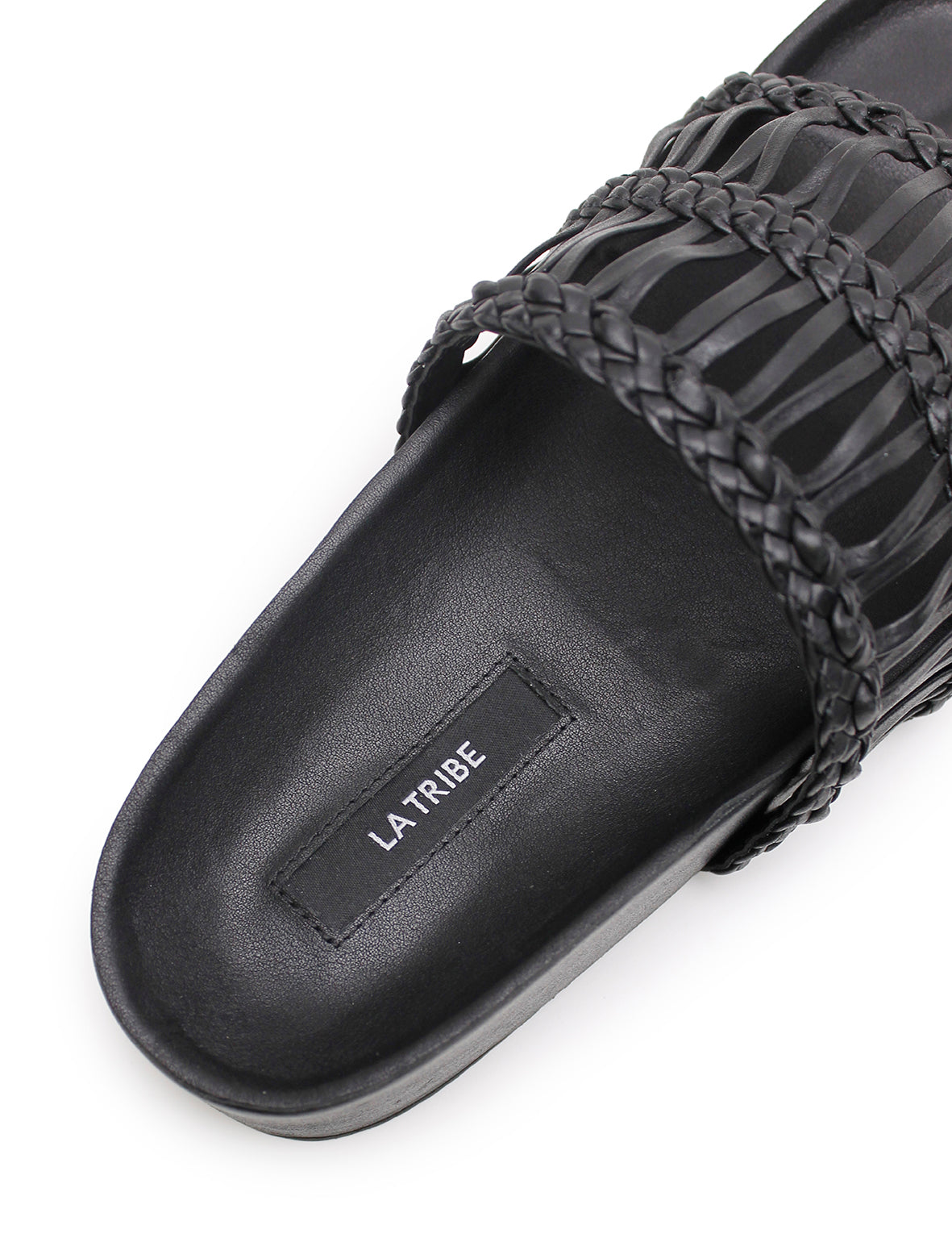 Lou Platform Slide - Black