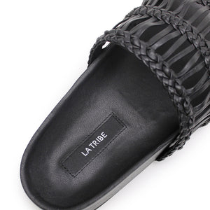 Lou Platform Slide - Black