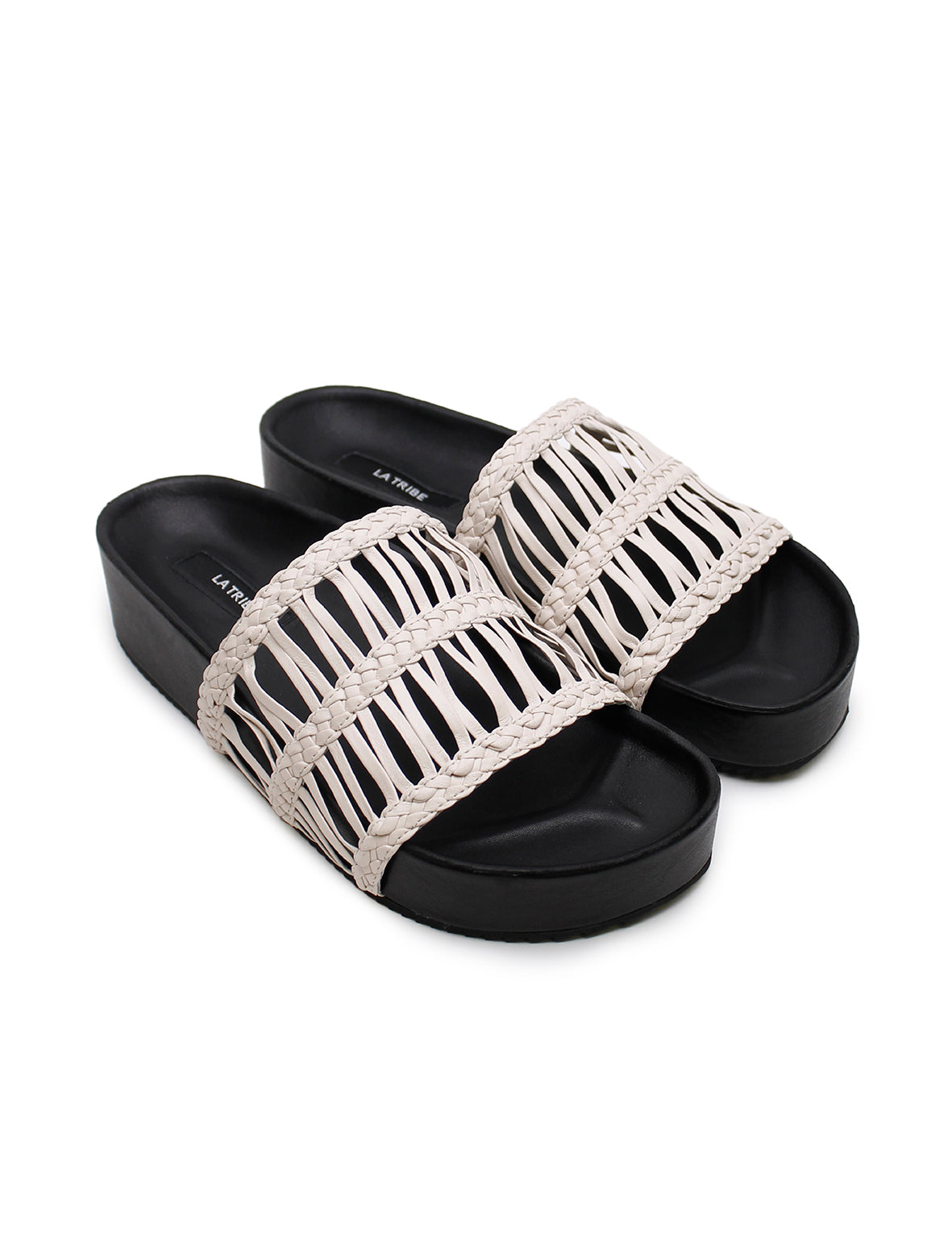 Lou Platform Slide - Black/Mist