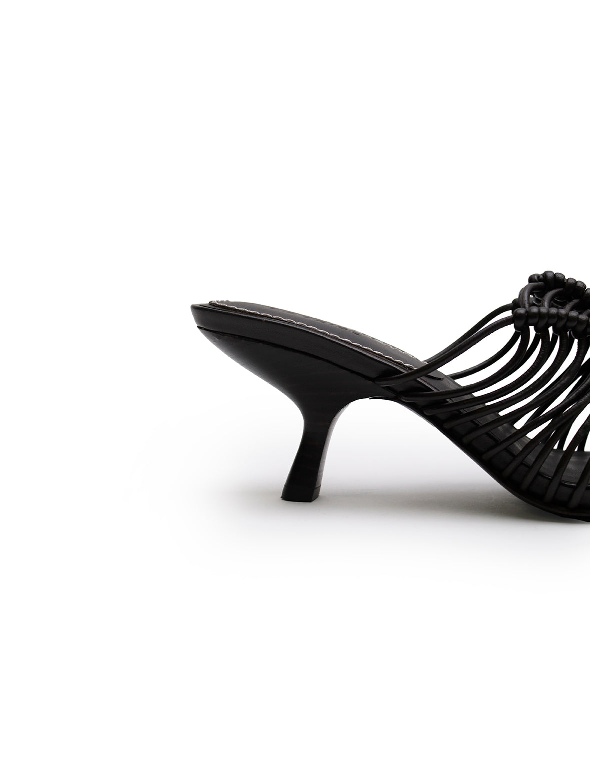 Macrame Heel - Pepper