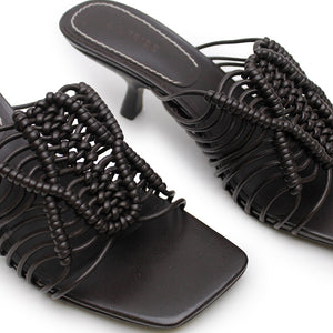 Macrame Heel - Pepper