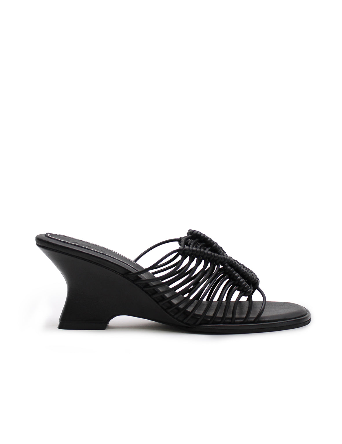 Macrame Wedge - Black