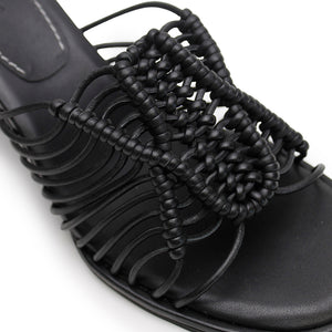 Macrame Wedge - Black