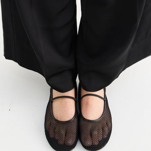 Net Ballet Flat - Black