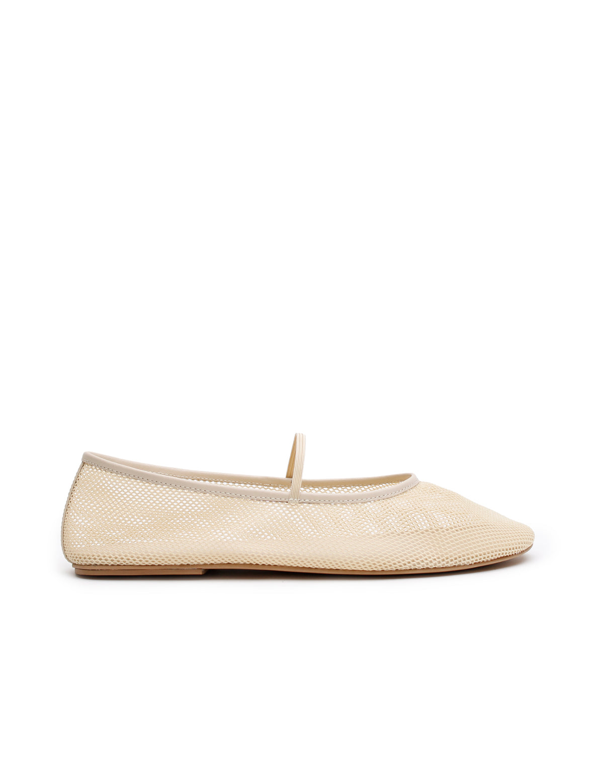 Net Ballet Flat - Cream