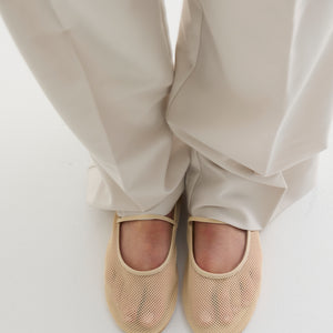 Net Ballet Flat - Cream