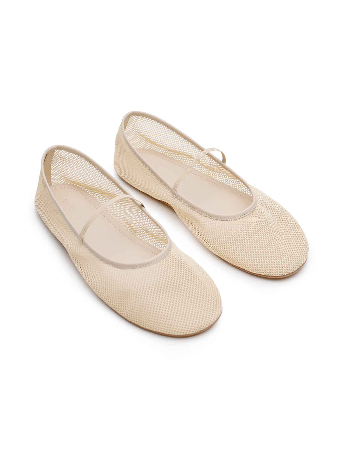 Net Ballet Flat - Cream