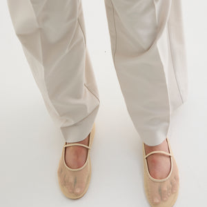 Net Ballet Flat - Cream