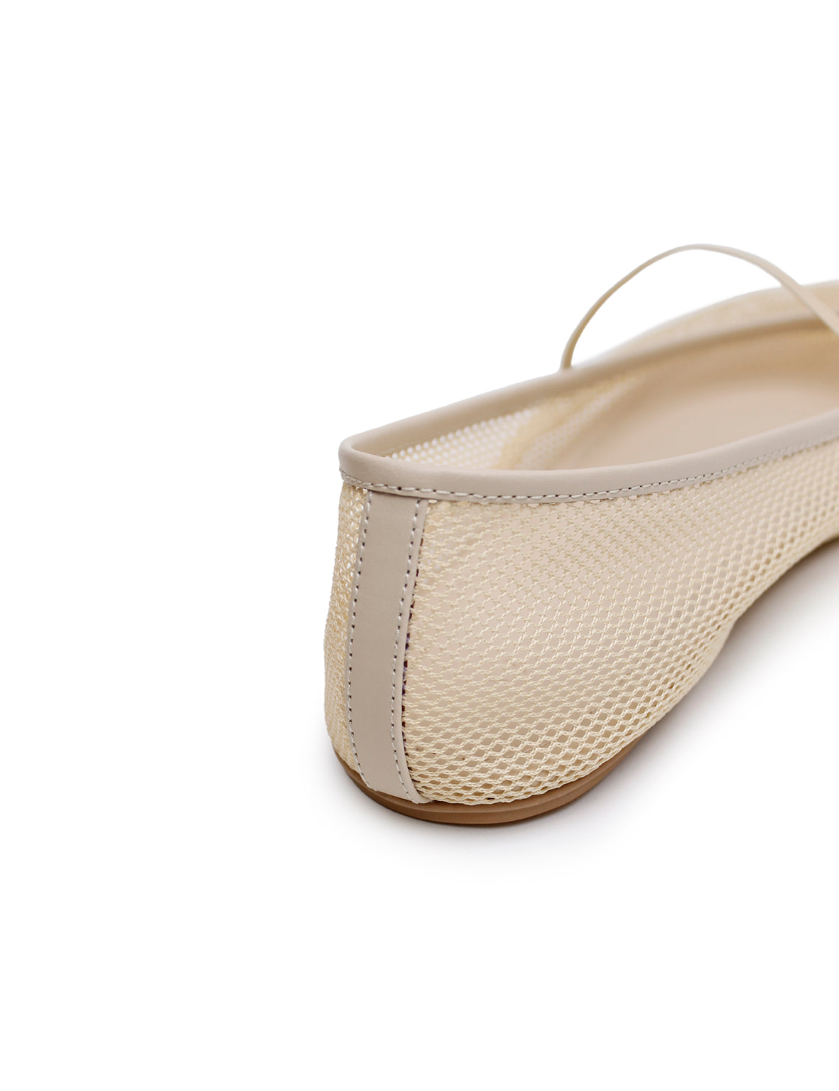 Net Ballet Flat - Cream