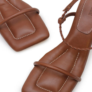 Padded Kitten Heel - Pecan