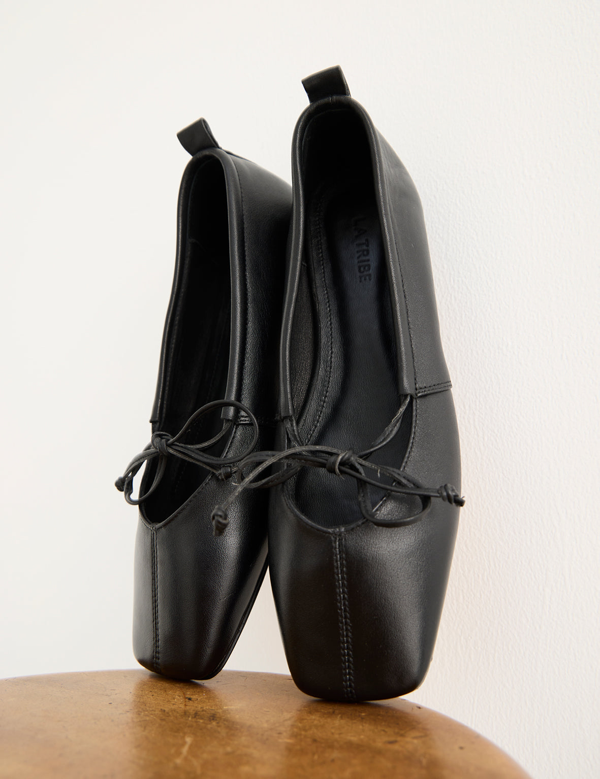 Square Toe Flat - Black