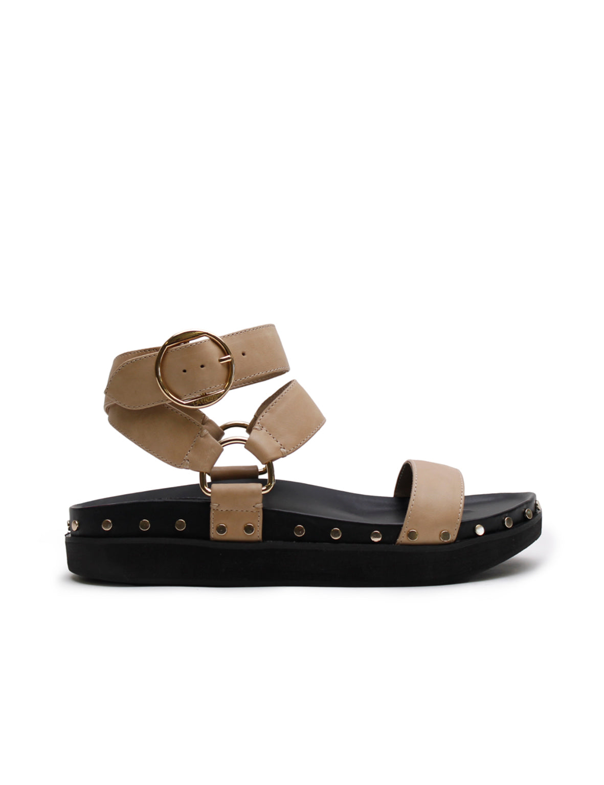 Studded Sandal - Beige