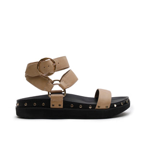 Studded Sandal - Beige