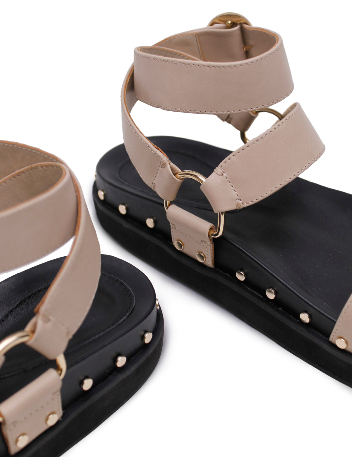 Studded Sandal - New Nude