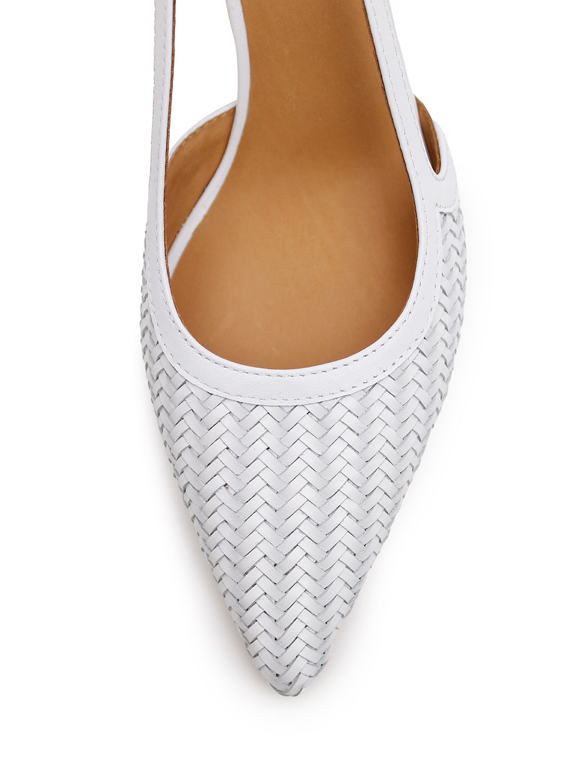 Woven Sling Back Heel - Snow